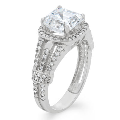Womens 2 CT. T.W. Cubic Zirconia 10K Gold Round Solitaire Engagement Ring