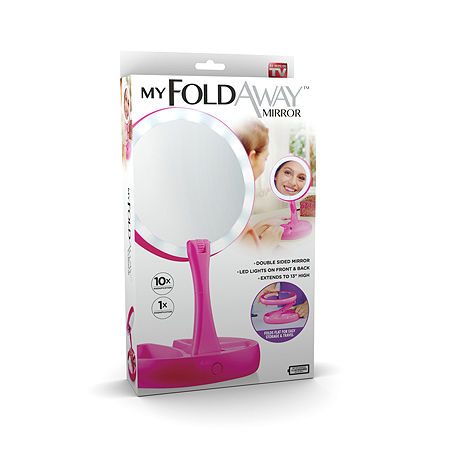 As Seen On TV My Foldaway Mirror, One Size, Pink