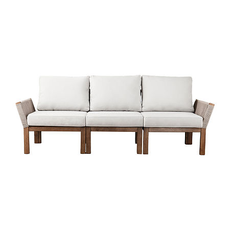 Nashcal Outdoor 3-Seater Sofa, One Size, White