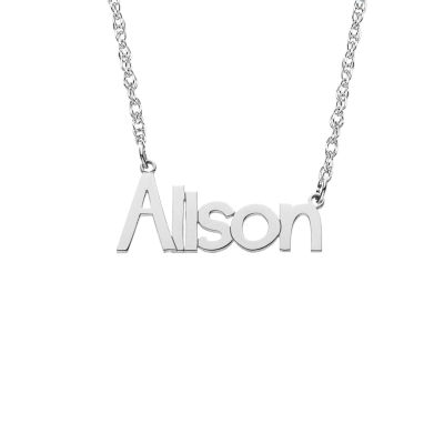 Personalized Womens 10K Gold Pendant Necklace