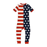 Americana Family Toddler Unisex Short Sleeve One Piece Pajama