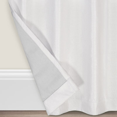 Eclipse Ambiance Texture Draft Stopper Grommet Top Energy Saving 100% Blackout Single Curtain Panel