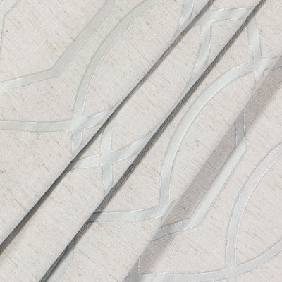 Eclipse Ambiance Lattice Draft Stopper Grommet Top Energy Saving 100% Blackout Single Curtain Panel