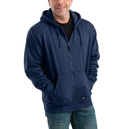 Berne Heritage Thermal Lined Big And Tall Mens Hooded Long Sleeve Sweatshirt, 4x-large Tall, Blue