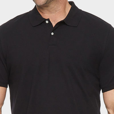 St. John's Bay Premium Stretch Big and Tall Mens Regular Fit Short Sleeve Polo Shirt