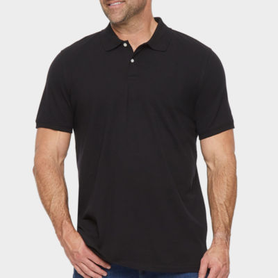 St. John's Bay Premium Stretch Big and Tall Mens Regular Fit Short Sleeve Polo Shirt