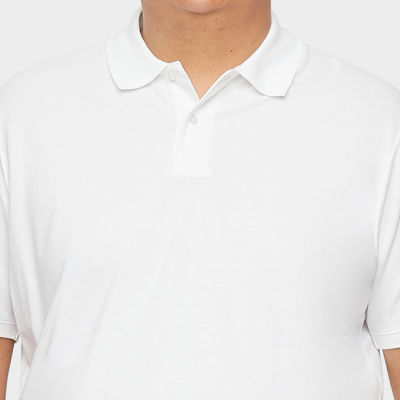 St. John's Bay Premium Stretch Big and Tall Mens Classic Fit Short Sleeve Polo Shirt