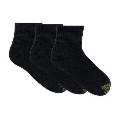 Gold Toe Bermuda 3 Pair Turncuff Socks Womens