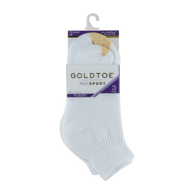 Gold Toe Ultra Tec 3 Pair Quarter Ankle Socks Womens