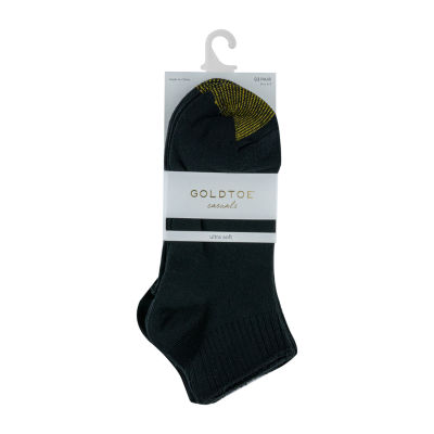 Gold Toe Ultra Soft 3 Pair Quarter Ankle Socks Womens