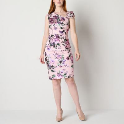 Jessica Howard Floral Sleeveless Sheath Dress, Color Blush JCPenney