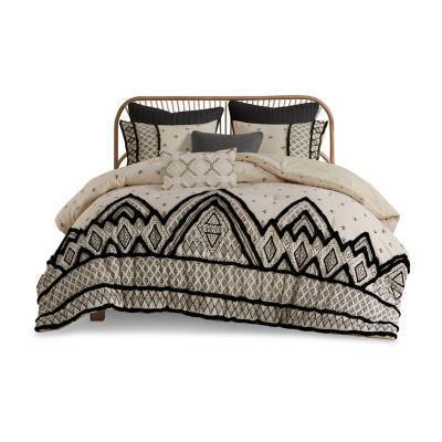 INK+IVY Marta 3 Piece Flax and Cotton Blended Comforter Set