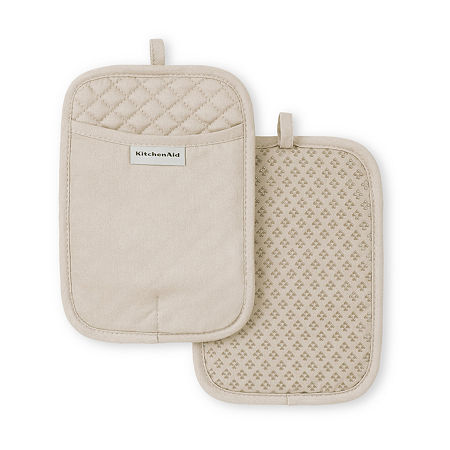 KitchenAid Asteroid 2-pc. Pot Holders, One Size, Beige