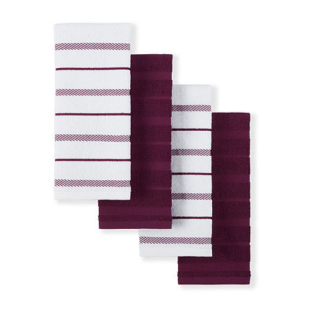 KitchenAid Albany 4-pc. Kitchen Towel, One Size, Purple