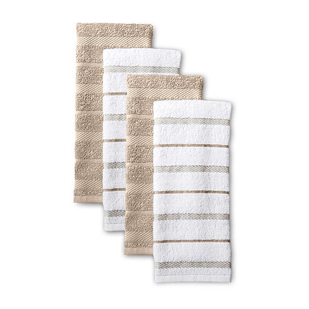 KitchenAid Albany 4-pc. Kitchen Towel, One Size, Beige