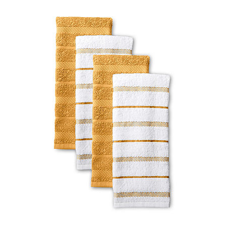 KitchenAid Albany 4-pc. Kitchen Towel, One Size, Orange