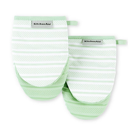 KitchenAid Albany Mini 2-pc. Oven Mitt, One Size, Green