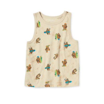 Okie Dokie Toddler & Little Boys Crew Neck Tank Top
