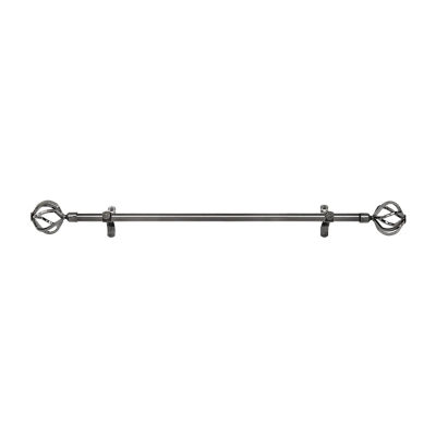 Metallo ¾in Adjustable Curtain Rod with Carrera Finial