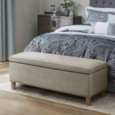 Martha Stewart Caymus Storage Bench