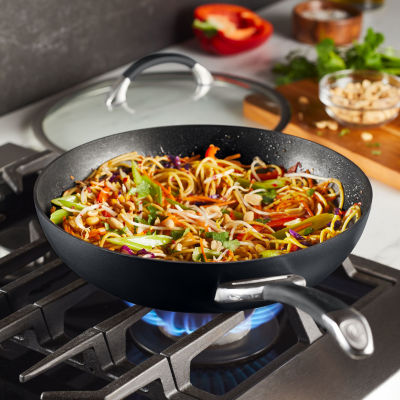 Circulon Symmetry Hard Anodized 12" Chef Frying Pan with Lid