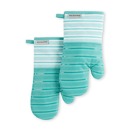 KitchenAid Albany 2-pc. Oven Mitt, One Size, Blue