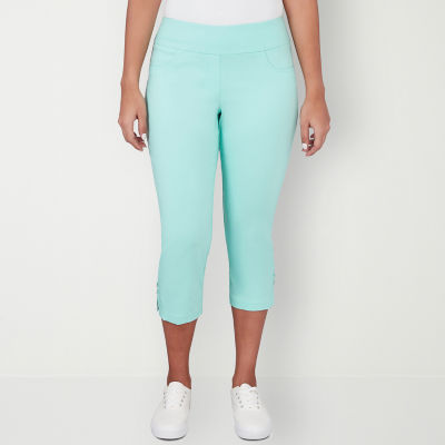 Hearts Of Palm Mid Rise Capris, Color Light Green JCPenney