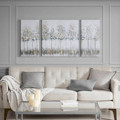 Madison Park Blue Midst Forest Canvas Art