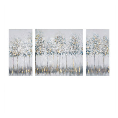 Madison Park Blue Midst Forest Canvas Art