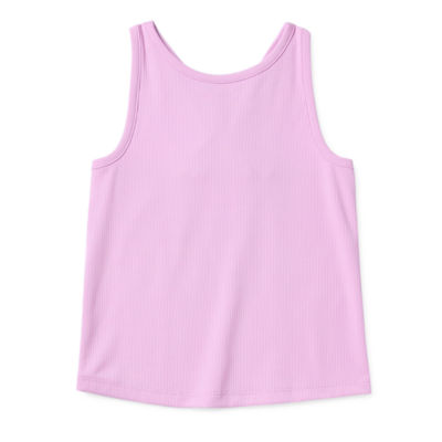 Okie Dokie Little Girls Active Round Neck Tank Top