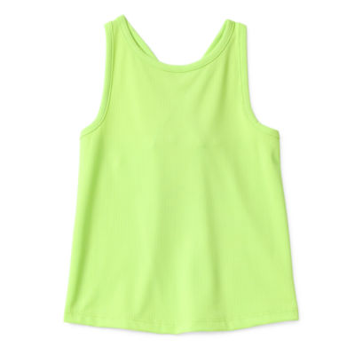 Okie Dokie Little Girls Active Round Neck Tank Top