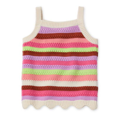 Okie Dokie Toddler & Little Girls Square Neck Tank Top