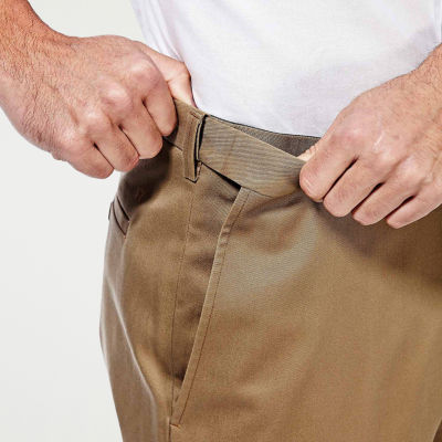 Haggar Premium No Iron Khaki Mens Classic Fit Flat Front Pant