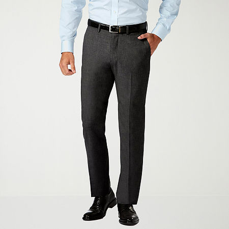 J.M. Haggar Premium Slim Fit Dress Pant, 34 30, Black