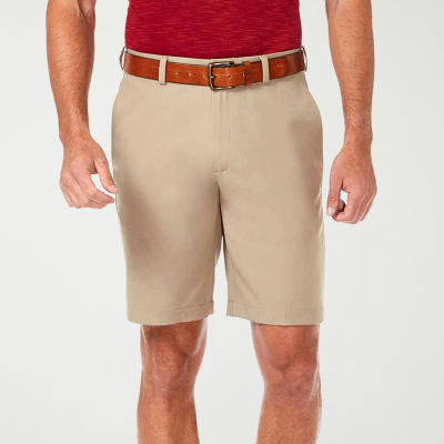 Haggar Cool 18 Pro Mens 9 1/2" Stretch Fabric Moisture Wicking Quick Dry Chino Short