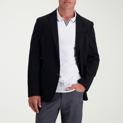 Haggar Smart Wash Tailored Highland Mens Stretch Fabric Modern Fit Blazer