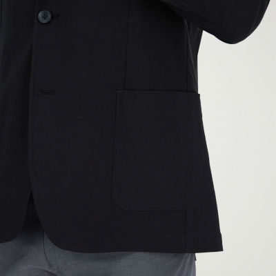 Haggar Smart Wash Tailored Highland Mens Stretch Fabric Modern Fit Blazer