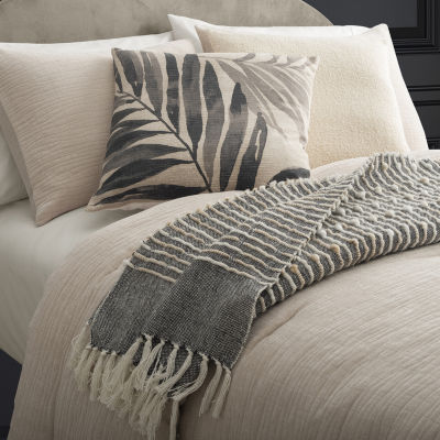 Indigo Road by Egypt Sherrod Brisa Palm Print Square Throw Pillow