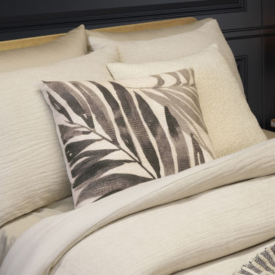 Indigo Road by Egypt Sherrod Brisa Palm Print Square Throw Pillow