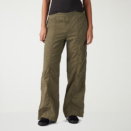 Levi's Womens Mid Rise Wide Leg Cargo Pant, Large, Green