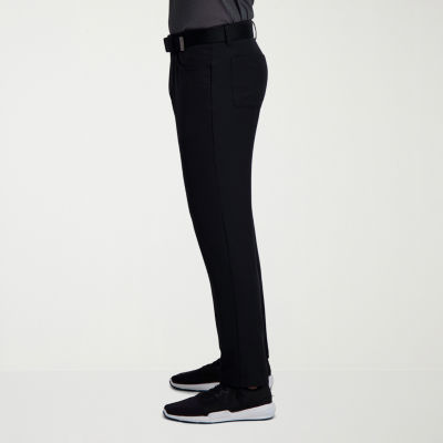 Haggar The Active Series 5 Pocket Mens Comfort Waistband Slim Fit Flat Front Pant