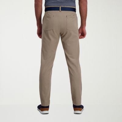Haggar The Active Series 5 Pocket Mens Comfort Waistband Slim Fit Flat Front Pant