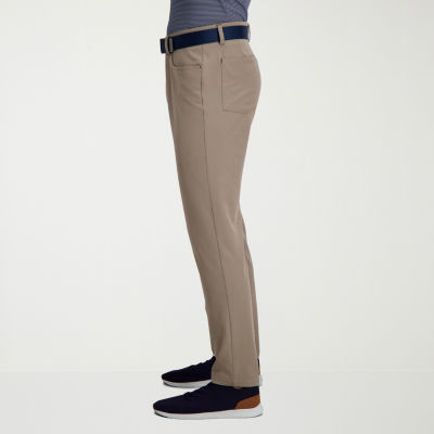 Haggar The Active Series 5 Pocket Mens Comfort Waistband Slim Fit Flat Front Pant