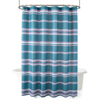 Forever 21 Varsity Stripe Shower Curtain