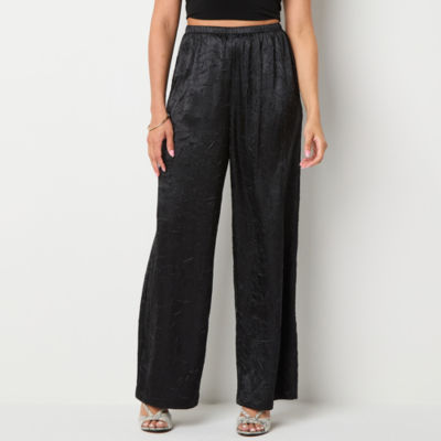 Bold Elements Womens Mid Rise Wide Leg Pull-On Pants