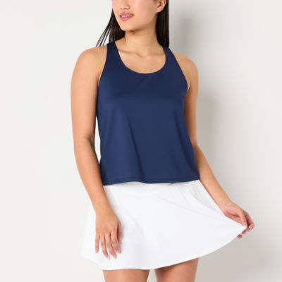 Xersion Womens Mesh Scoop Neck Sleeveless Performance Tank Top