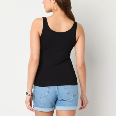 a.n.a Womens U Neck Sleeveless Tank Top
