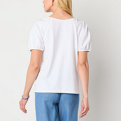 Square Neck White Tops for Women - JCPenney Square Neck White Tops for Women - JCPenney