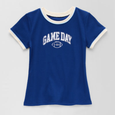 Thereabouts Little & Big Kid Girls Round Neck Short Sleeve Graphic T-Shirt