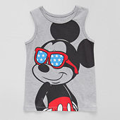 Okie Dokie Toddler & Little Boys Crew Neck Tank Top